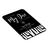 Tribal African Black and White Wedding Magneet (Rechterzijde)