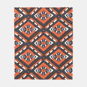 Tribal African: Chevron Aztec naadloos. Fleece Deken