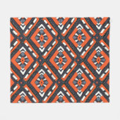 Tribal African: Chevron Aztec naadloos. Fleece Deken (Voorkant (Horizontaal))