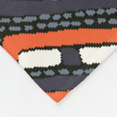 Tribal African: Chevron Aztec naadloos. Fleece Deken (Hoek)