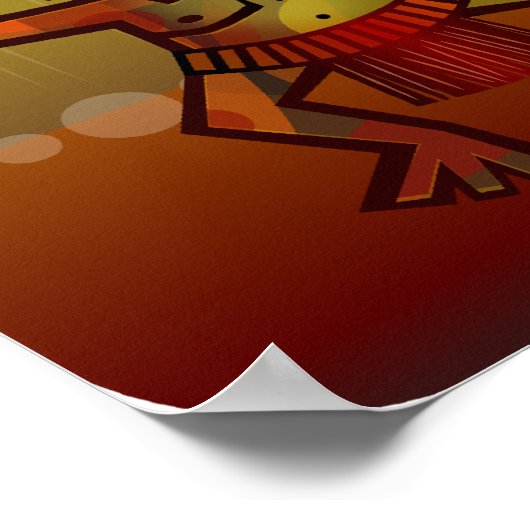 Tribal African Dance Poster (Hoek)