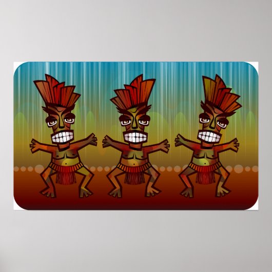 Tribal African Dance Poster (Voorkant)