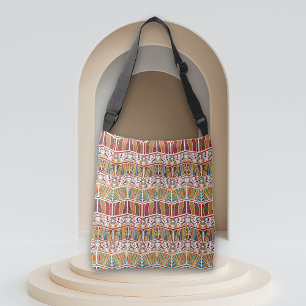 Tribal African Design Crossbody Tas