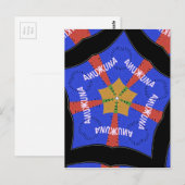 Tribal African Design: Hakuna Matata Briefkaart (Voorkant / Achterkant)