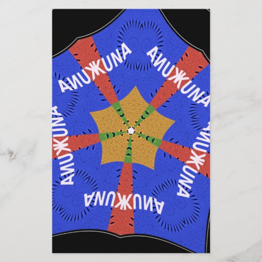 Tribal African Design: Hakuna Matata Briefpapier (Voorkant)