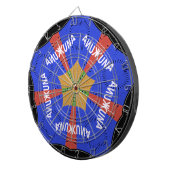 Tribal African Design: Hakuna Matata Dartbord (Voorkant Rechts)