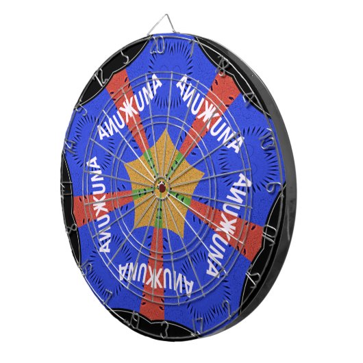 Tribal African Design: Hakuna Matata Dartbord (Voorkant Rechts)
