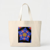 Tribal African Design: Hakuna Matata Grote Tote Bag (Voorkant)