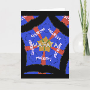 Tribal African Design: Hakuna Matata Kaart