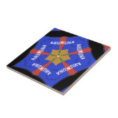 Tribal African Design: Hakuna Matata Tegeltje (Zijkant)