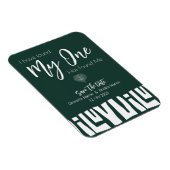 Tribal African Emerald Green Wedding Magneet (Rechterzijde)