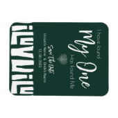 Tribal African Emerald Green Wedding Magneet (Horizontaal)