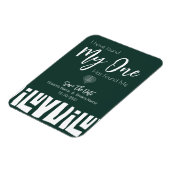 Tribal African Emerald Green Wedding Magneet (Linkerzijde)