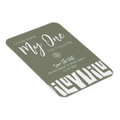 Tribal African Sage Green Wedding Magneet (Rechterzijde)