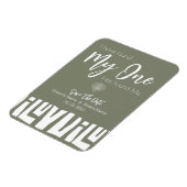 Tribal African Sage Green Wedding Magneet (Linkerzijde)