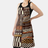 Tribal African style fabric patchwork abstract vin Schort (Insitu)