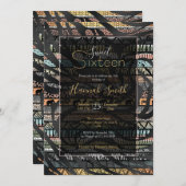 Tribal African Zebra Stripes Pattern Kaart (Voorkant / Achterkant)