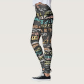Tribal African Zebra Stripes Pattern Leggings (Links)