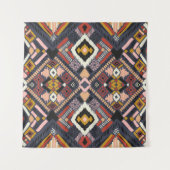 Tribal Afrikaanse Chevron Aztec Patroon Wandkleed (Voorkant)