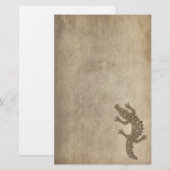 Tribal Alligator Briefpapier (Voorkant / Achterkant)