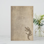 Tribal Alligator Briefpapier (Staand voorkant)