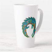 Tribal Alligator Latte Mok (Rechterhoek)