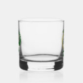 Tribal Alligator Lizard Hugging Sun Monogram Whisky Glas (Links)