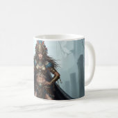 Tribal Amazon Queen Mug – Ancient Warrior Fantasy  Koffiemok (Voorkant rechts)
