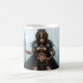 Tribal Amazon Queen Mug – Ancient Warrior Fantasy  Koffiemok (Center)