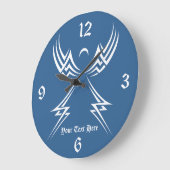 Tribal Angel aangepaste muur klok (Hoek)