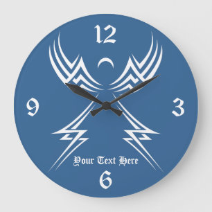 Tribal Angel aangepaste muur klok