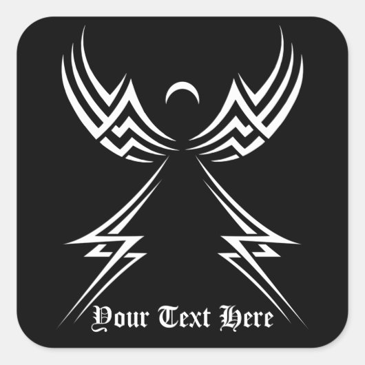 Tribal Angel aangepaste stickers (Voorkant)
