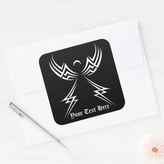 Tribal Angel aangepaste stickers (Envelop)