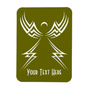 Tribal Angel custom magnet Magneet