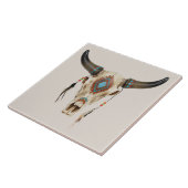 Tribal Animal Skull Tegeltje (Zijkant)