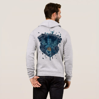Tribal Armor Dragon Paint Splotch Design Hoodie