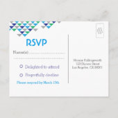 Tribal & Arrow Baby Boy Shower RSVP Briefkaart (Achterkant)