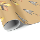 Tribal Arrow-Baby shower Cadeaupapier (Rol Hoek)