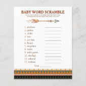 Tribal Arrow Baby shower Games (Voorkant)