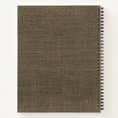 Tribal Arrow Baby shower Guest Book Rustige Burlap Notitieboek (Achterkant)