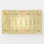 Tribal Arrow-Baby shower Spandoek (Horizontaal)