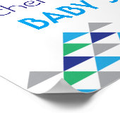 Tribal & Arrow Baby Shower Welkome Poster (Hoek)