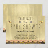 Tribal Arrow Boy Baby shower Kaart (Voorkant / Achterkant)