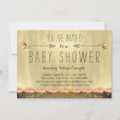 Tribal Arrow Boy Baby shower Kaart (Voorkant)