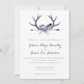 Tribal Arrow en Antlers Paars Kaart (Voorkant)