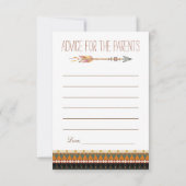 Tribal Arrow Predictions Advies Kaarten Baby showe (Achterkant)