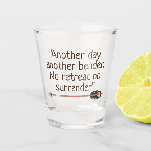 Tribal Arrow Toast Shot Glass Glas (Voorkant)