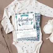 Tribal Arrows Adventure Boy Baby shower Invitation Kaart
