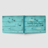 Tribal Arrows Baby Boy Rustiek Blauwgroen Baby sho Gastenboek (Volledig)