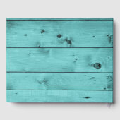 Tribal Arrows Baby Boy Rustiek Blauwgroen Baby sho Gastenboek (Achterkant)